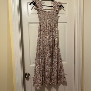 Kourt Calypso tiered smocked midi dress